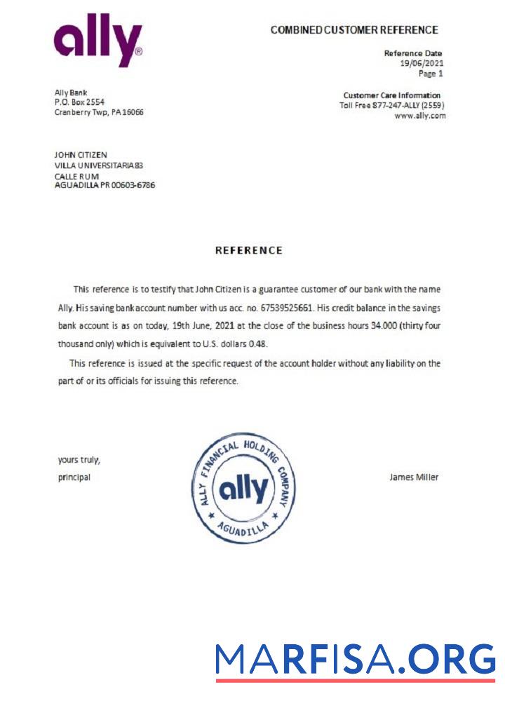 Downloadable USA Ally reference example